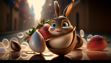 easter eggs gently sink into liquid chocolate, strawberry, chocolate bar, chocolate eggs, photo clipart, background, delicious, studio photographic light, many intricate details, harmonious composition, volumetric lighting, professional luxury food photographer, photographic lighting + f2. 8 80mm lens, lots of intricate details, canon, sharp focus, ureal photo realism, hyper-realism