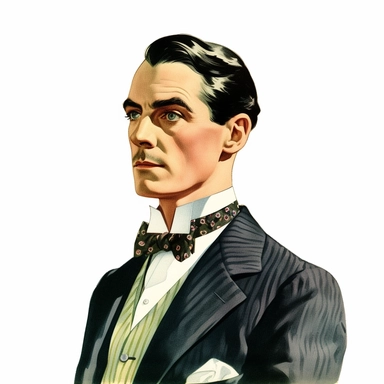 vintage 1920 man looking disgusted Clipart Illustration, Chromolithograph, 1920s Illustration, Vintage, Chromolithograph, Colorful, Antique, Ephemera, Clipart, 8k, Isolated on white