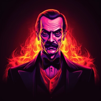 dracula, glowing eyes, clipart, Halloween, glow in the dark, neon, uhd, vivid, colorful, highly detailed