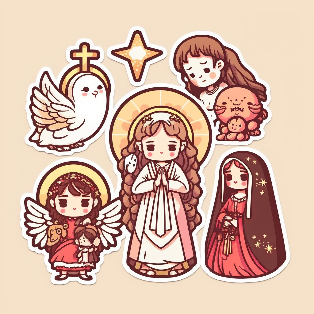 nativity animals cliparts