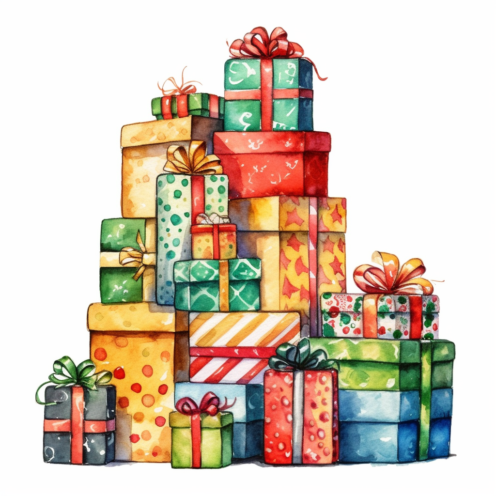 christmas presents clipart