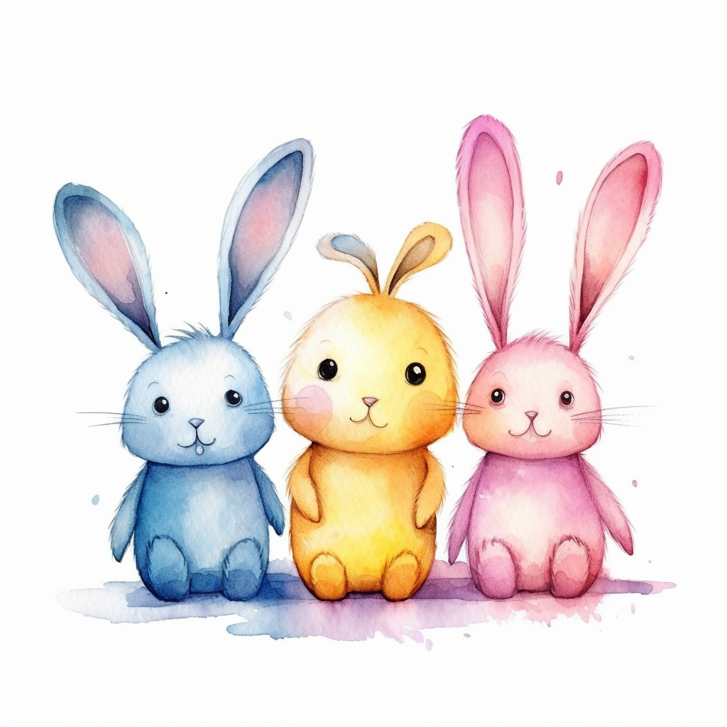 friendly bunny cliparts