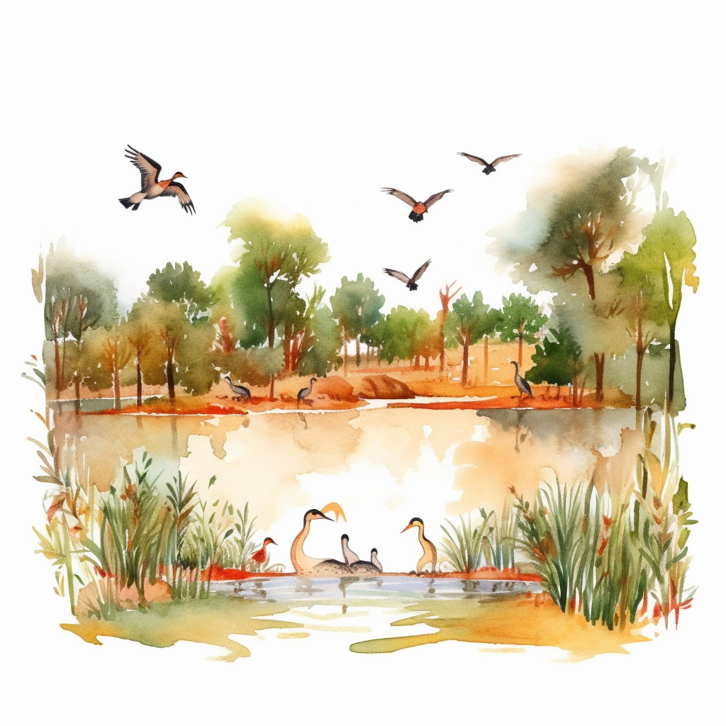 hunting scenes cliparts