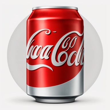 coca cola can icon clipart transparent background bright