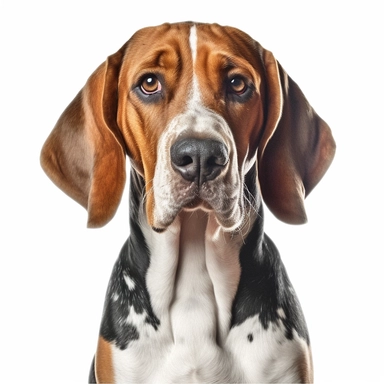 American English Coonhound, clipart, cute, no background, high resolution
