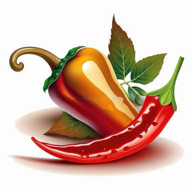 chili pepper vector clip art isolated image white background