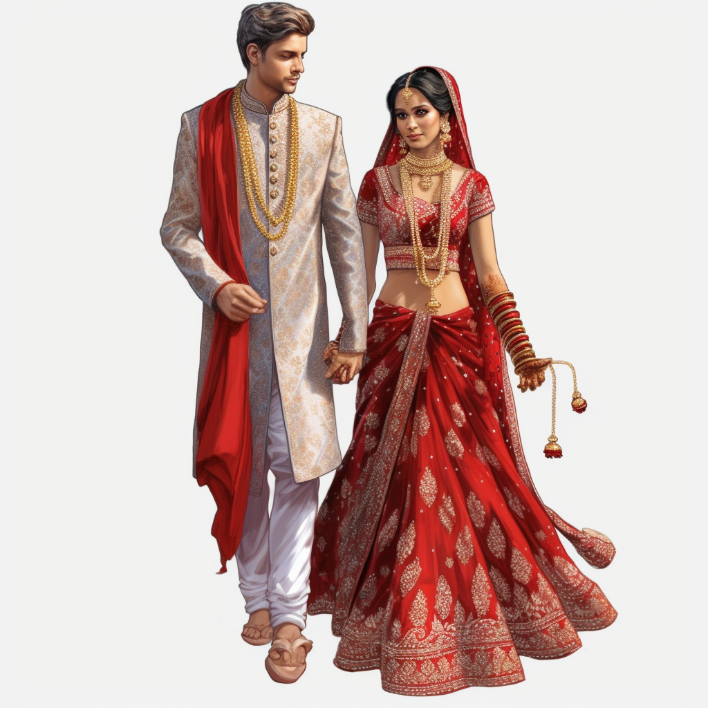 indian wedding clipart