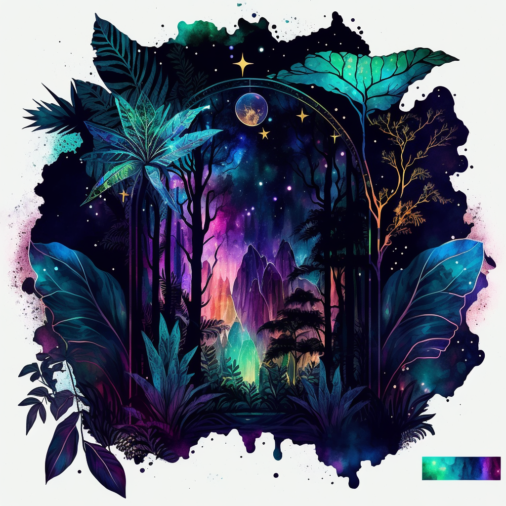 jungle scene cliparts