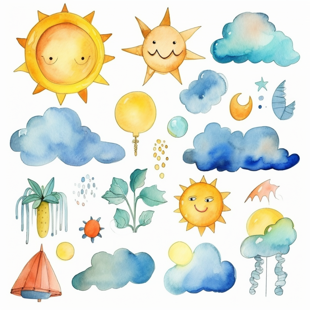 cartoon weather cliparts