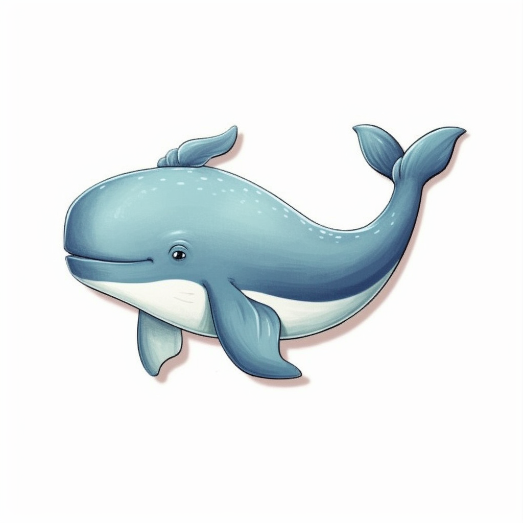 cartoon whale cliparts
