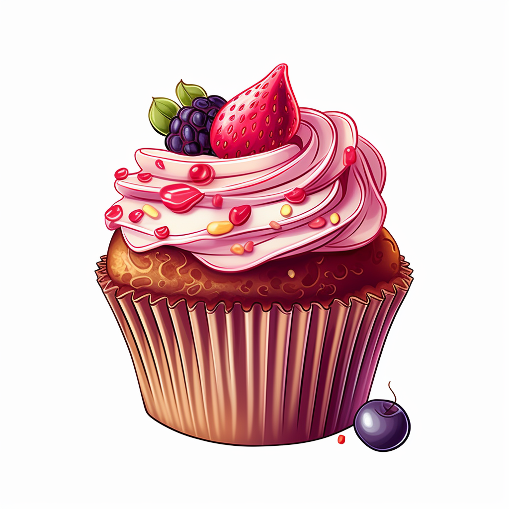 decorative cupcakes cliparts