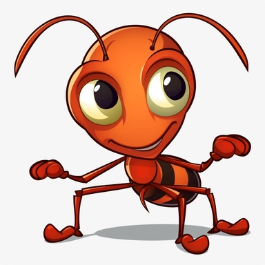cartoon cute ant clipart