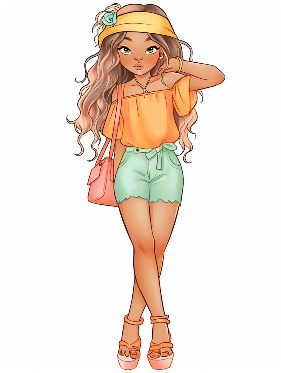 girl outline cliparts