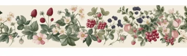 watercolor floral clipart, forestry strawberries seamless (repeatable) borders. Beautiful pressed / dried floral arrangements for your brand, wedding invites, and cards, which were created by hand with loving care. Tiny and delicate