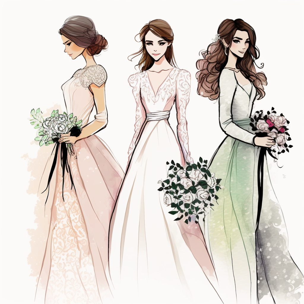 friends wedding cliparts