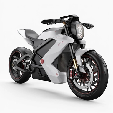 Tesla releases a line of electric bikes, designed with the same sleek, futuristic aesthetic as their cars, logo clipart, white background