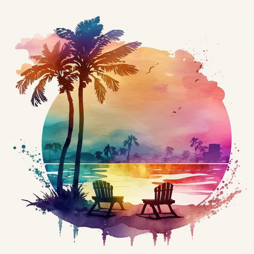 beach bar cliparts