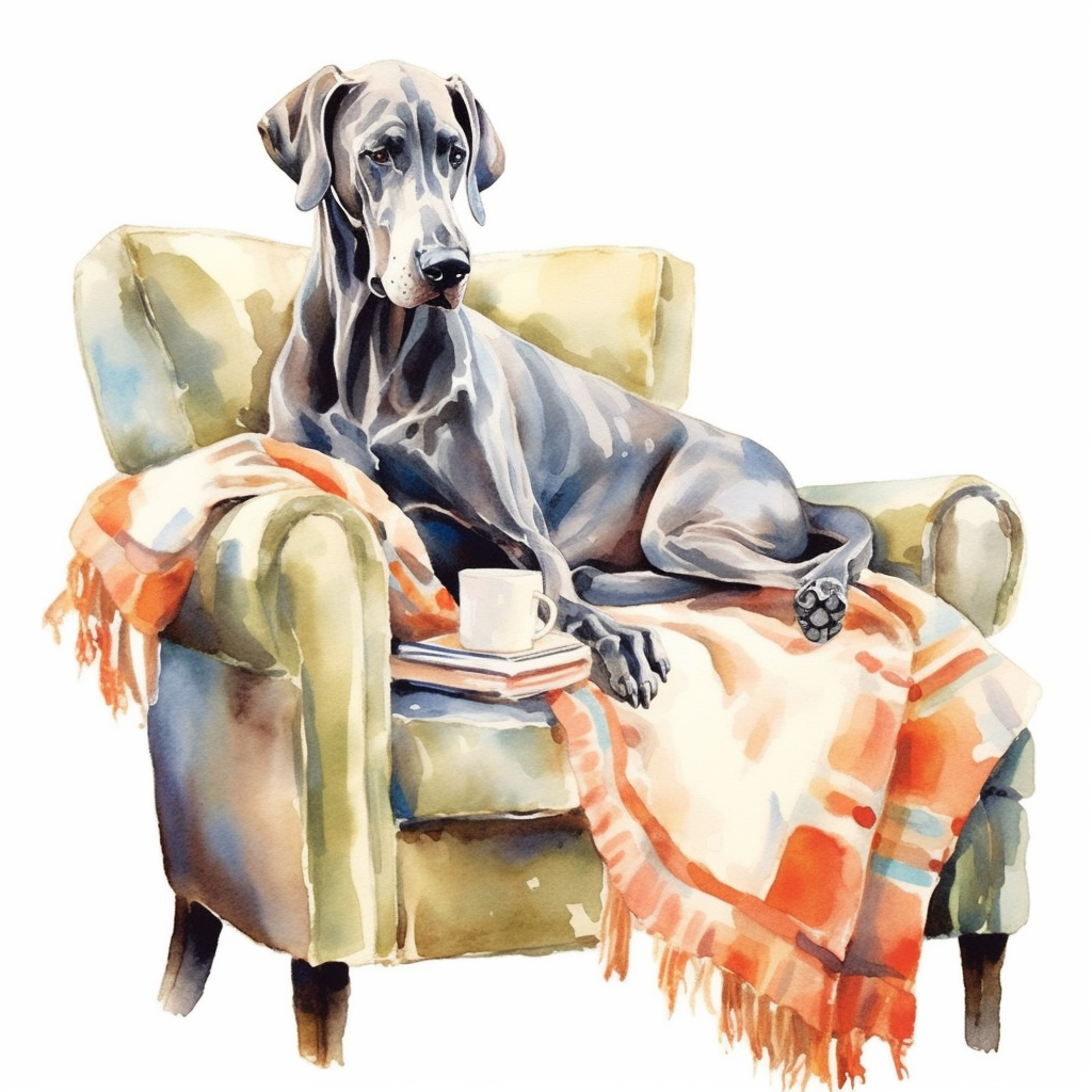 great dane clipart