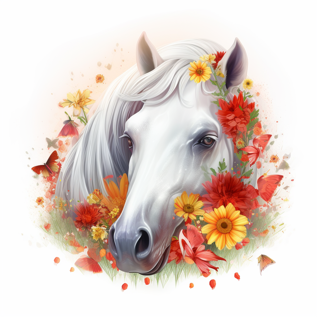 funny horse clipart