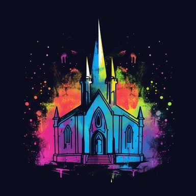 a very simple graphic design vector, outline, lineart, simple, goth, emo, alt, bold, logo, clip art, simple, negative space, lineart, flat, plain, single line, ink, sharpie, glow, stamp, graphic design watercolor, holographic opalescent iridescent graphic design, alternative, grunge, church