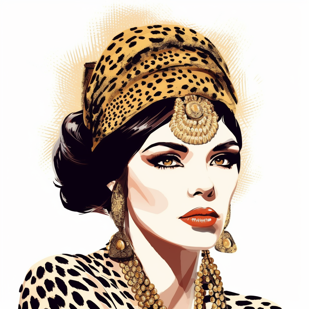 leopard print clipart