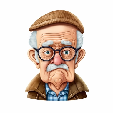 Grumpy Grandpa Clipart Funny Sublimation