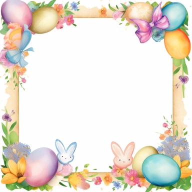Easter clipart page border
