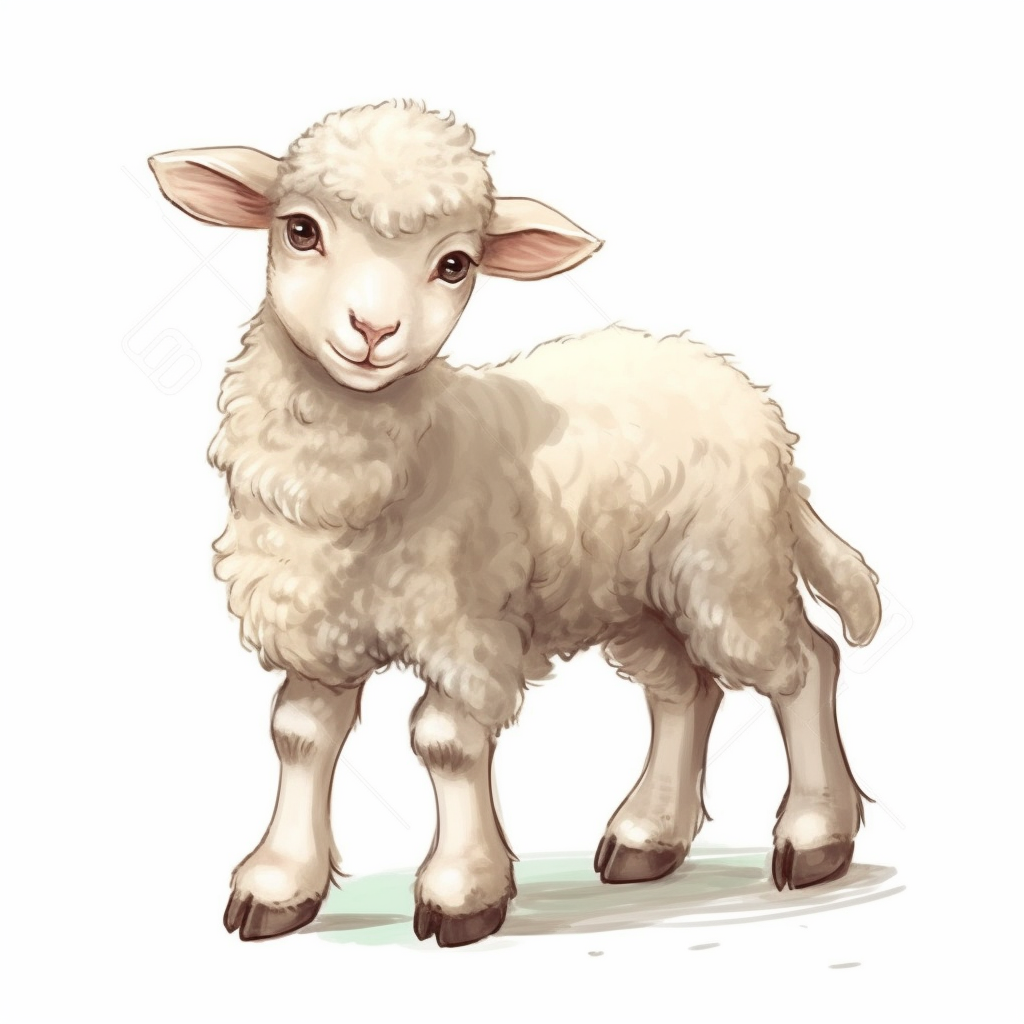 cartoon sheep clipart