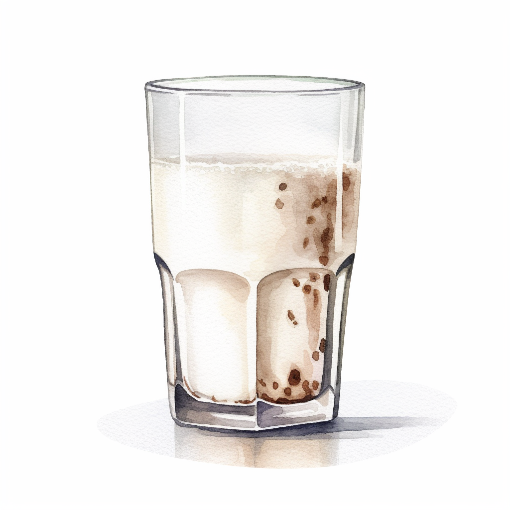 glass of milk clipart