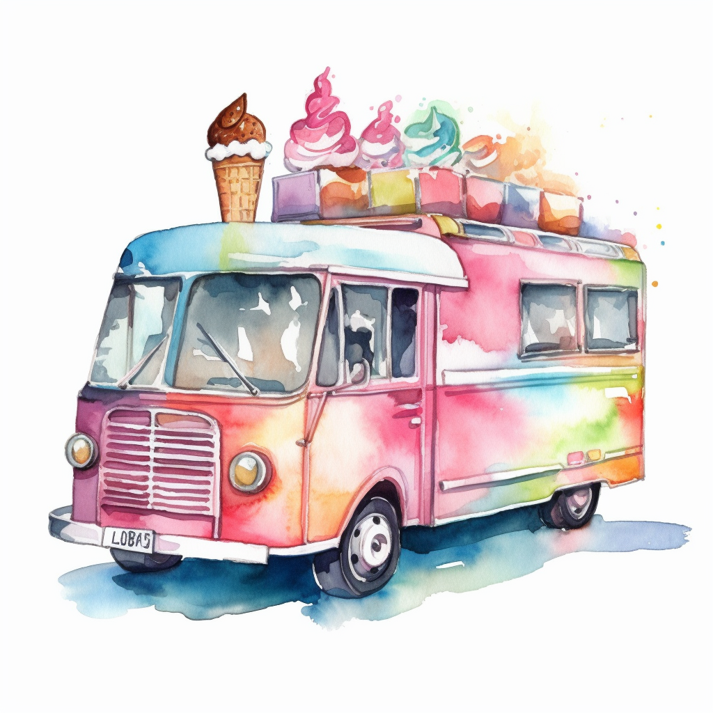 ice cream truck clipart