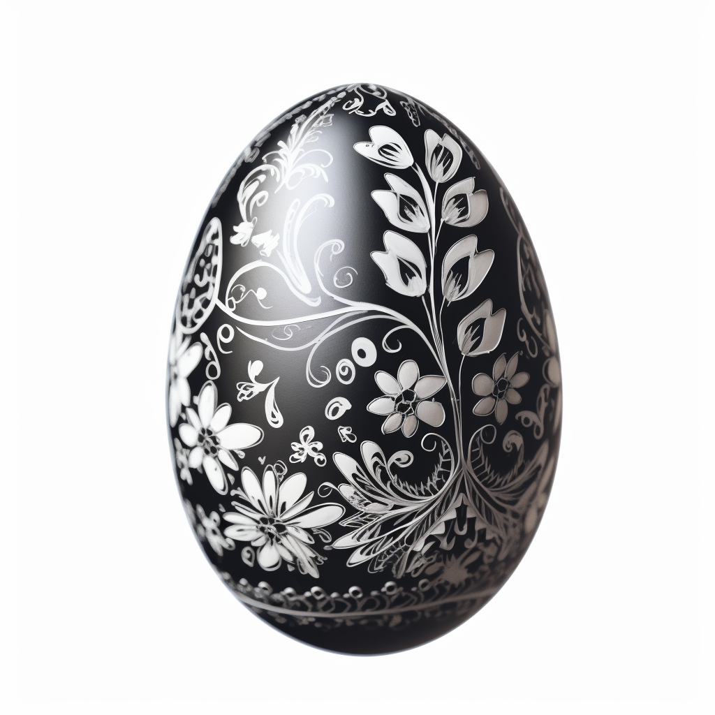 egg clipart black and white
