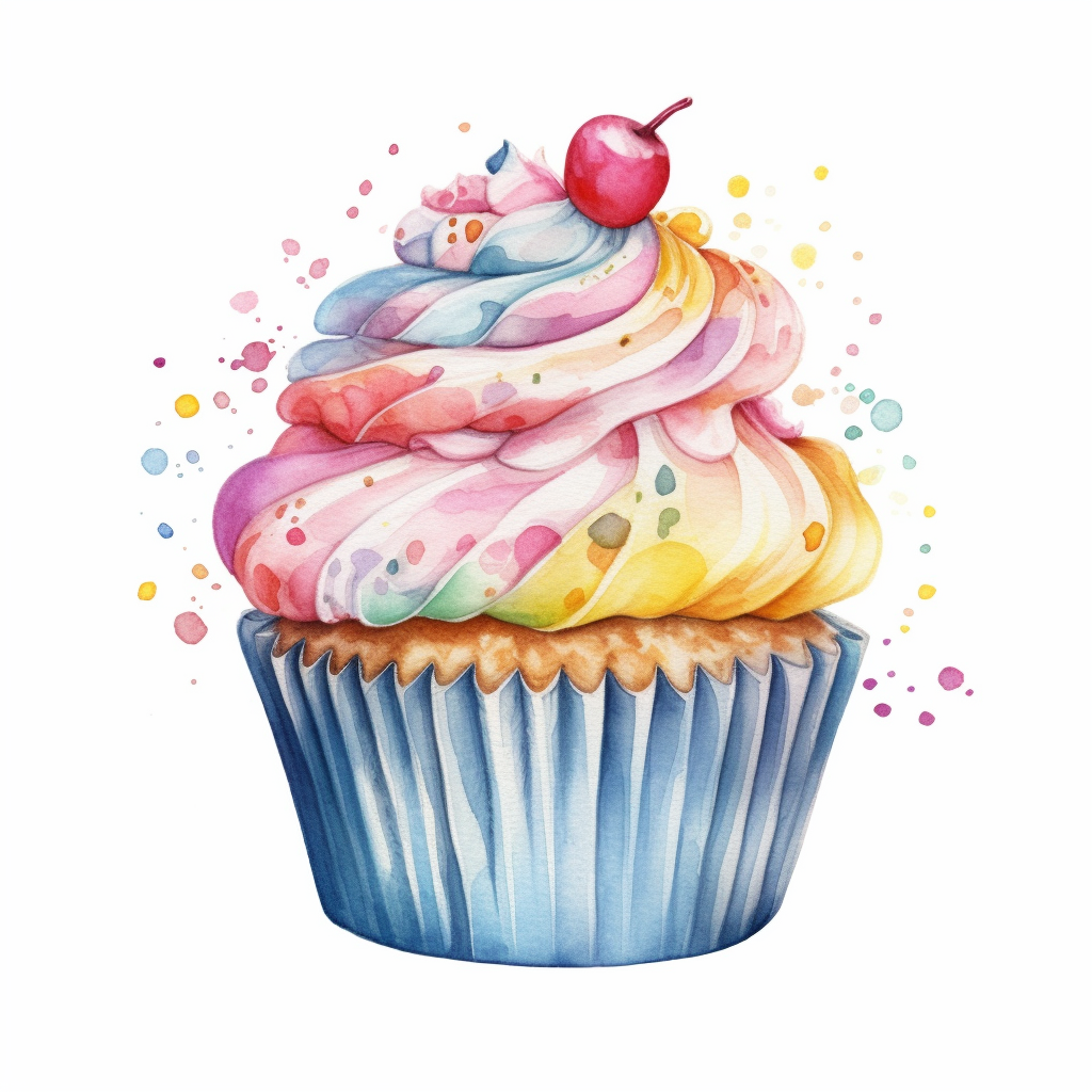 cartoon cupcake clipart
