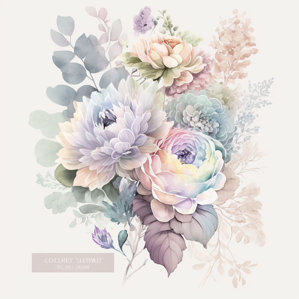 navy floral cliparts