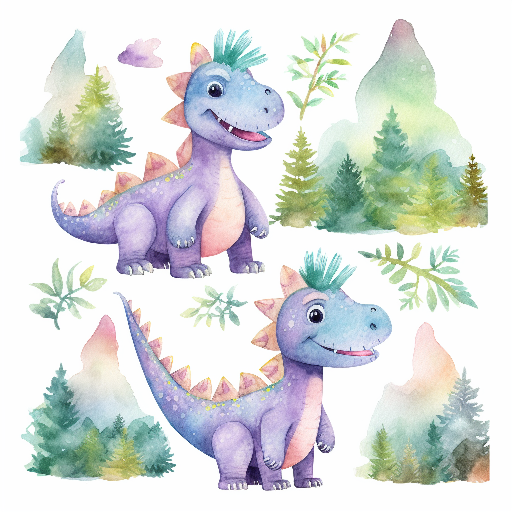 forest cliparts dinosaur