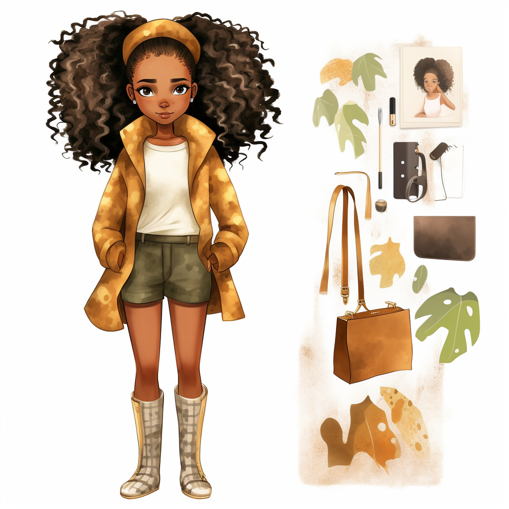 girl character cliparts