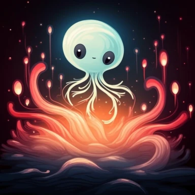 Create a charming cartoon-style clipart of a delicate, soft-glowing will-o'-the-wisp, with a plain, highly-contrasted backdrop for a bold and eye-catching effect. Use whimsical, flowing lines and subtle shading to capture the ethereal beauty of this mysterious phenomenon. Let the warm, gentle glow of the will-o'-the-wisp radiate from the image, evoking a sense of magic and wonder. This clipart will be perfect for use in children's stories, nature-themed designs, or any project that calls for a t