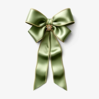 one biggest huge thin ribbon light khaki green bow delicate long long tail silk ribbon clipart transparent png aesthetic truly timeless elegance premium luxury ornate photo realistic honestly reality consistent quality unique exquisite iridescence individuality array of rich treasured throughout the ages refinement symbolizing luxury glamour allure wonders oluminous quality light in a myriad of enchanting royal jewelry delicate polished sophistication simple fine craftsmanship visual appeal puri