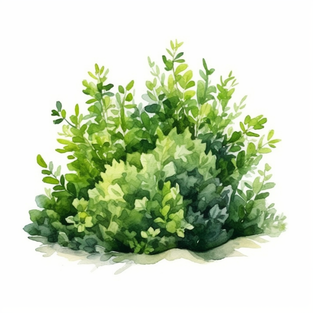 green bush cliparts