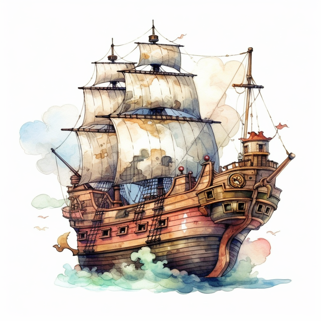 cute ship cliparts