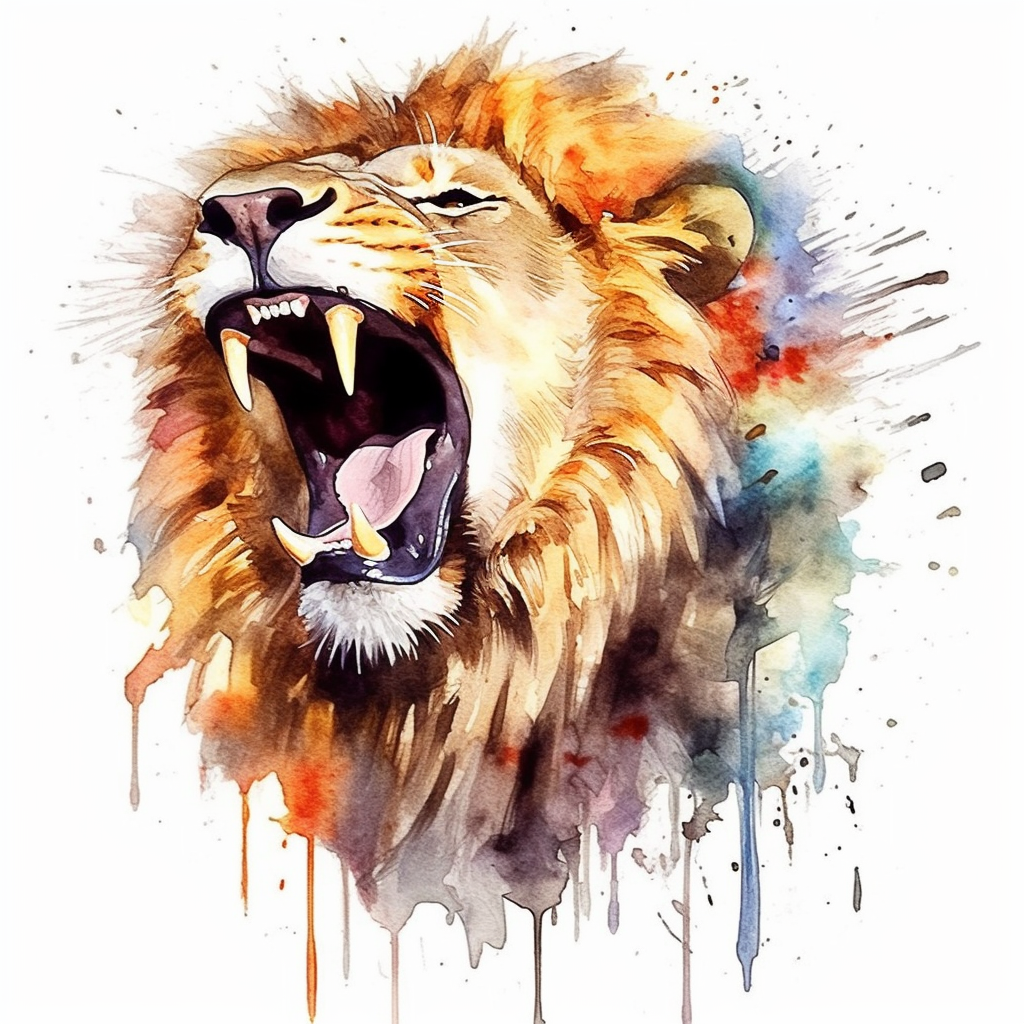 lion roar cliparts