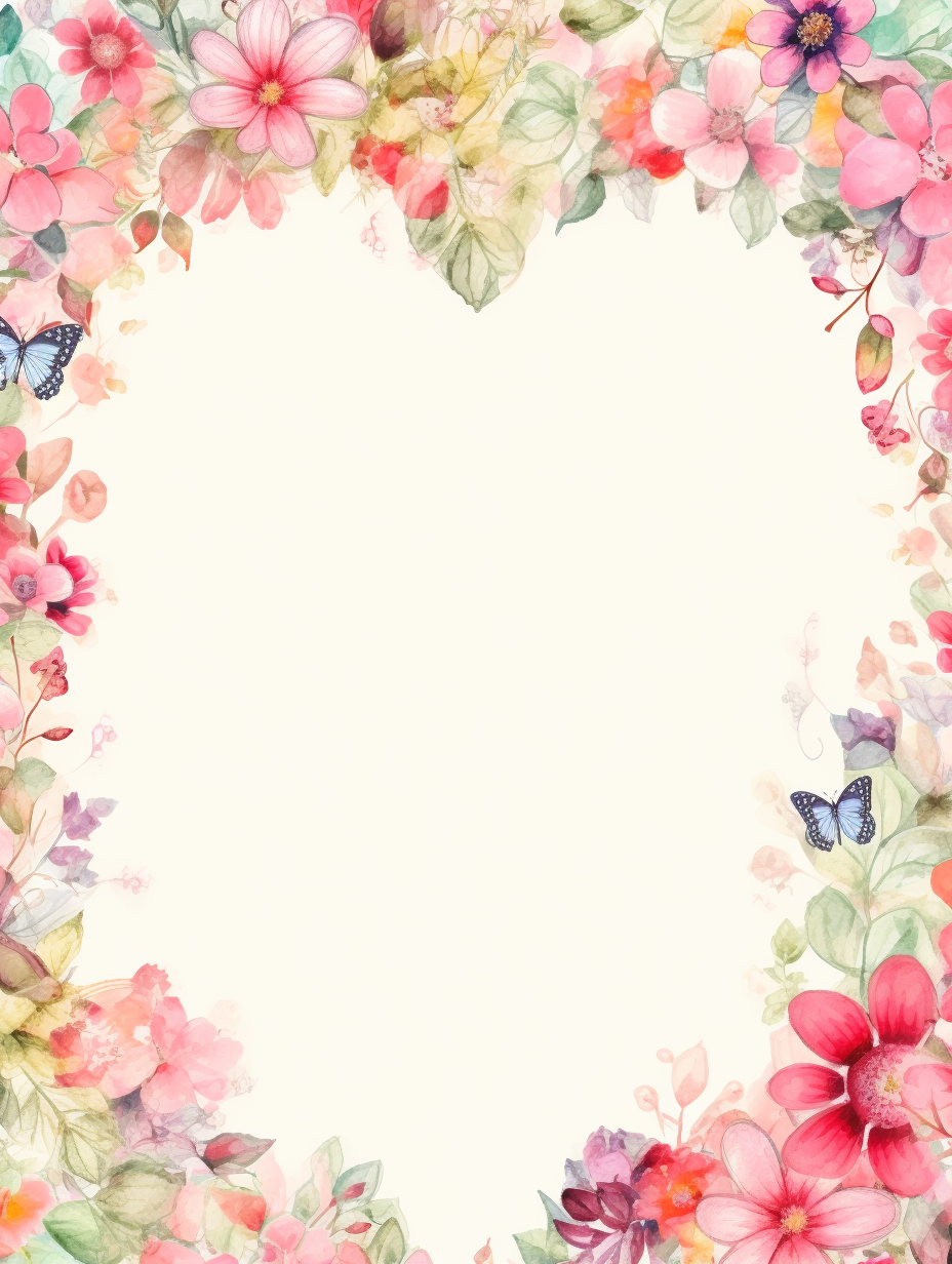 heart flower cliparts