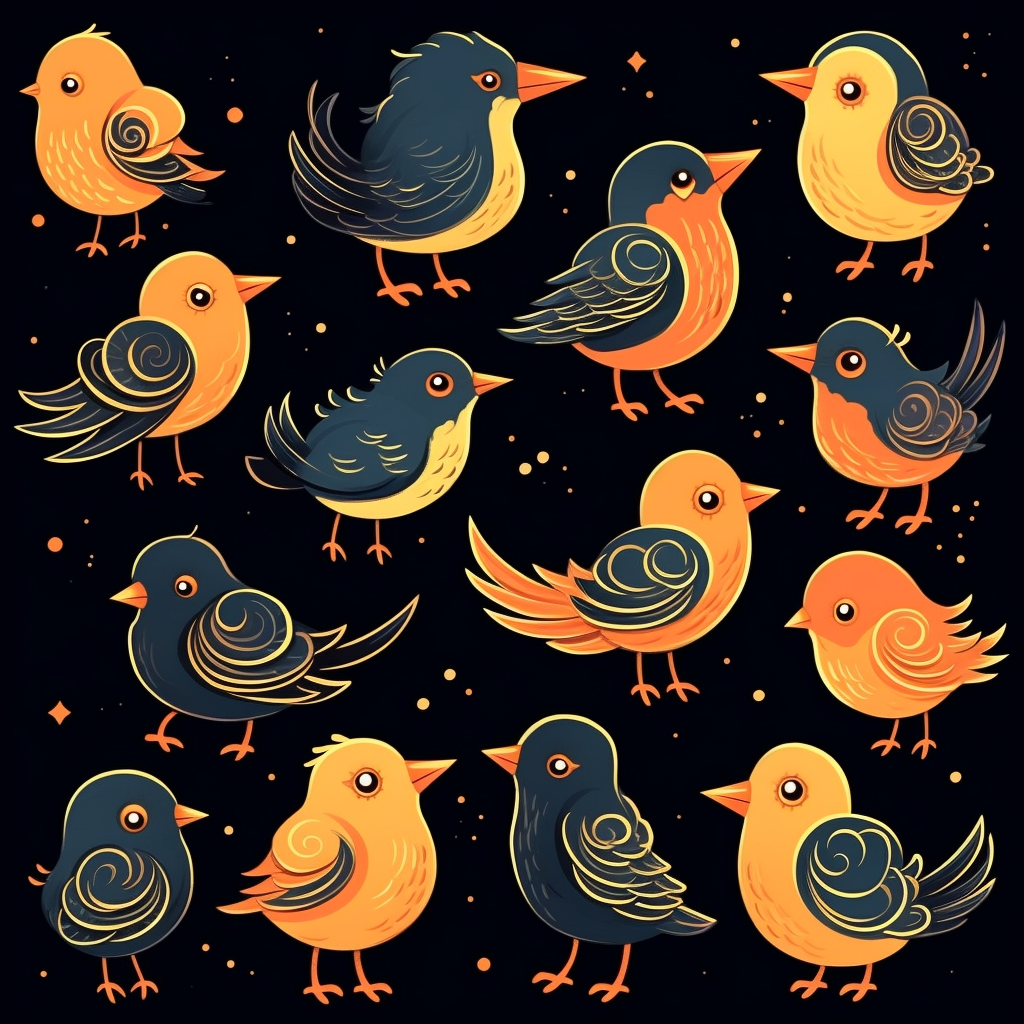 bird black cliparts