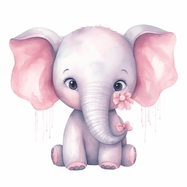 cute little stuffed elephant clipart watercolour elephant baby clipart free image for, in the style of nicoletta ceccoli, graffiti-inspired animals, strong facial expression, jon j muth, light pink and dark crimson, close up, ephraim moses liliencute hippo cartoon sticker wall decal, in the style of soft watercolors, soft mist, babycore, vector, illustration, on white background