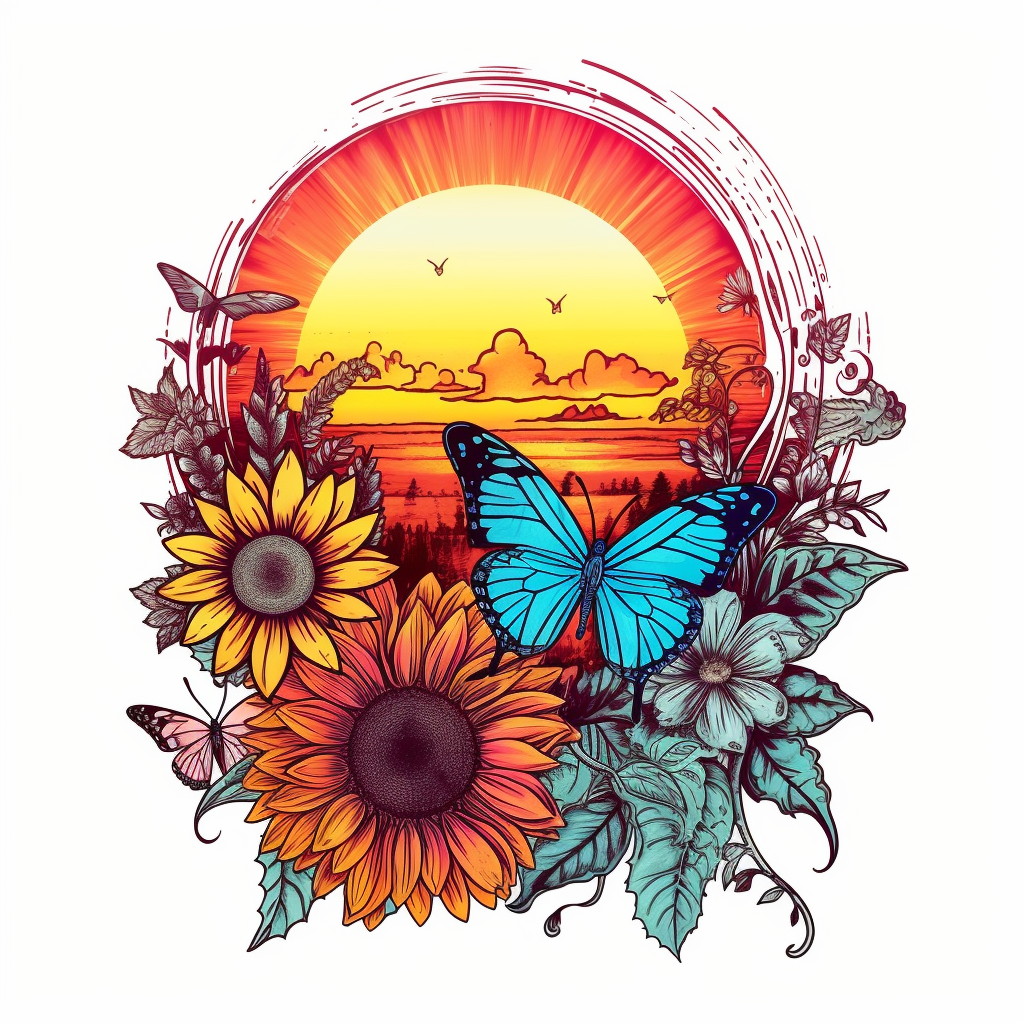 butterfly border clipart