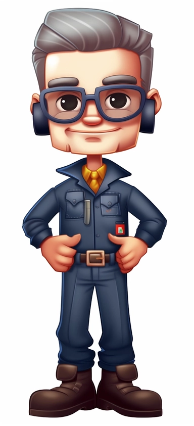 keep chibi proportions, a cartoon man service airliner png clipart, in the style of #pixelart, scott rohlfs, mosaic-inspired realism, webcam, neo-geo, navy and bronze, phil jimenez