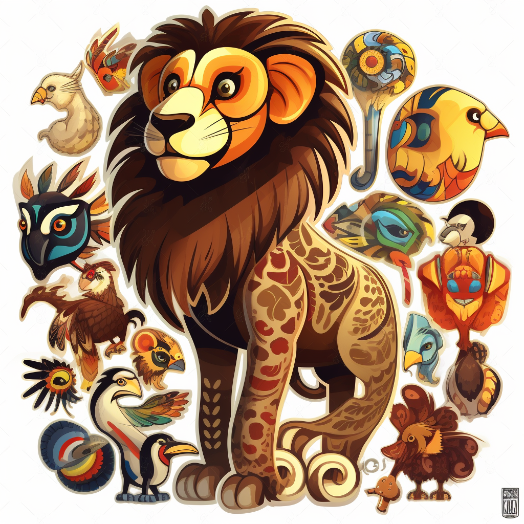 african lion cliparts