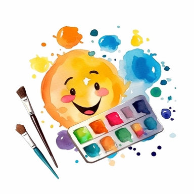 Add a playful and artistic touch to your designs with a delightful cartoon-style clipart of a painting palette against a clean white background. Picture a cute and animated painting palette, complete with colorful paint blobs and mixing wells. The palette can have a smiling face, expressive eyes, and playful details like paintbrushes or paint splatters. Against the white background, the cartoon-style painting palette clipart will stand out, bringing a sense of joy and creativity to your designs.