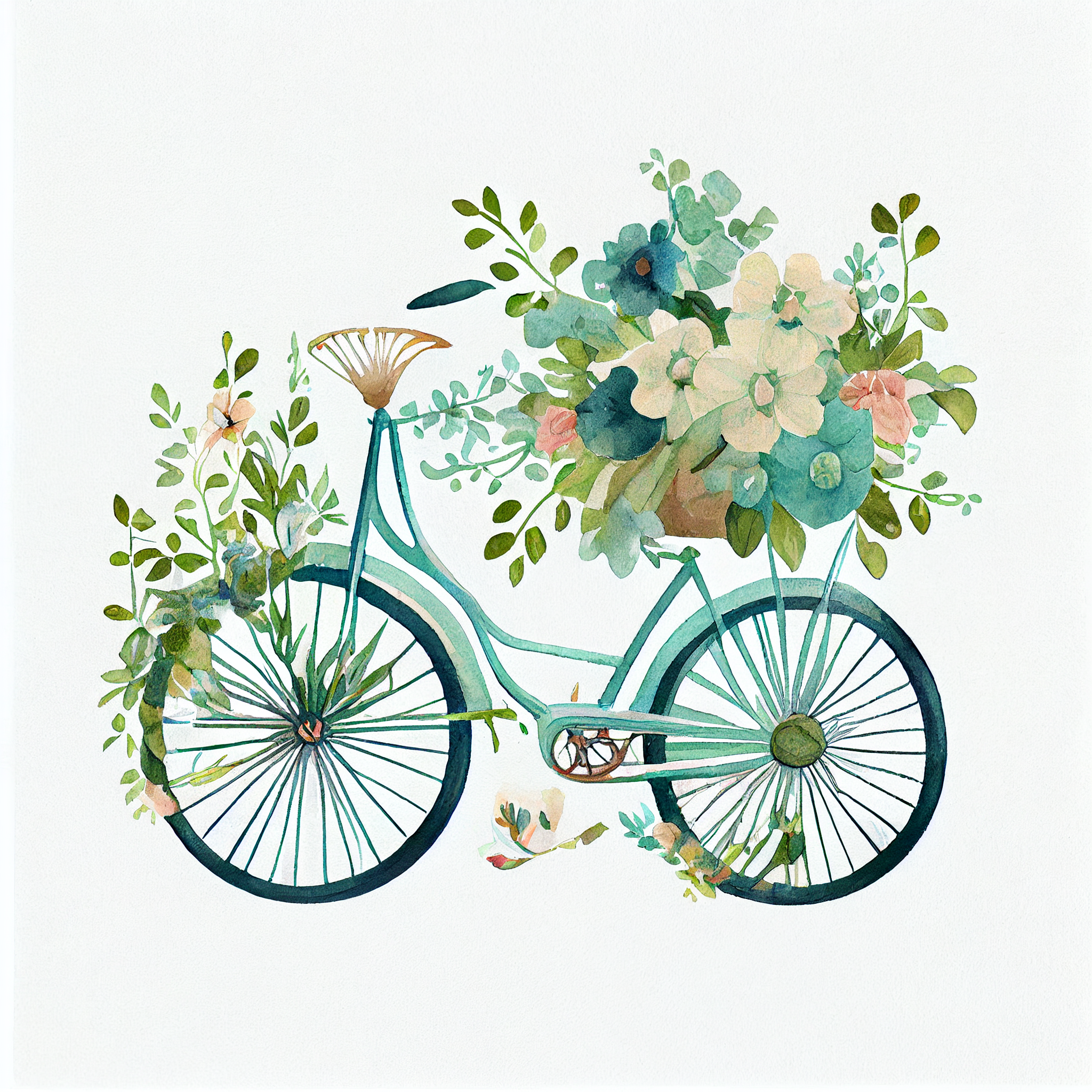 bicycle blue cliparts