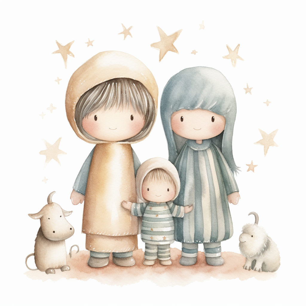 mary and joseph clipart