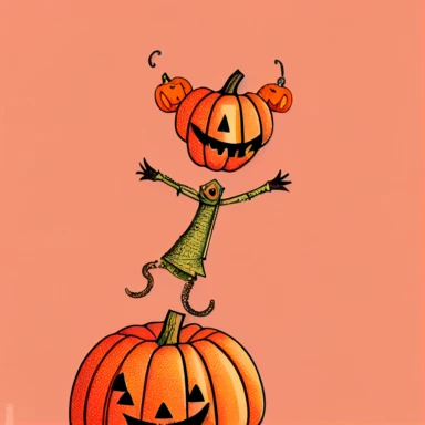 die cut sticker design, plain background, Cute Halloween Clipart, Cartoon Monsters,